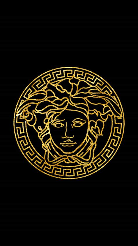 fondo versace logo|versace logo black and white.